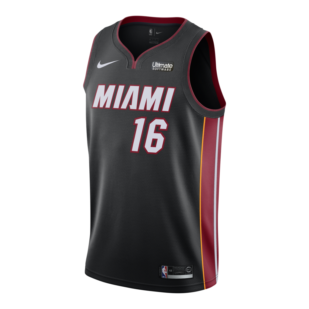 James Johnson Nike Miami Heat Icon Black Swingman Jersey  Black