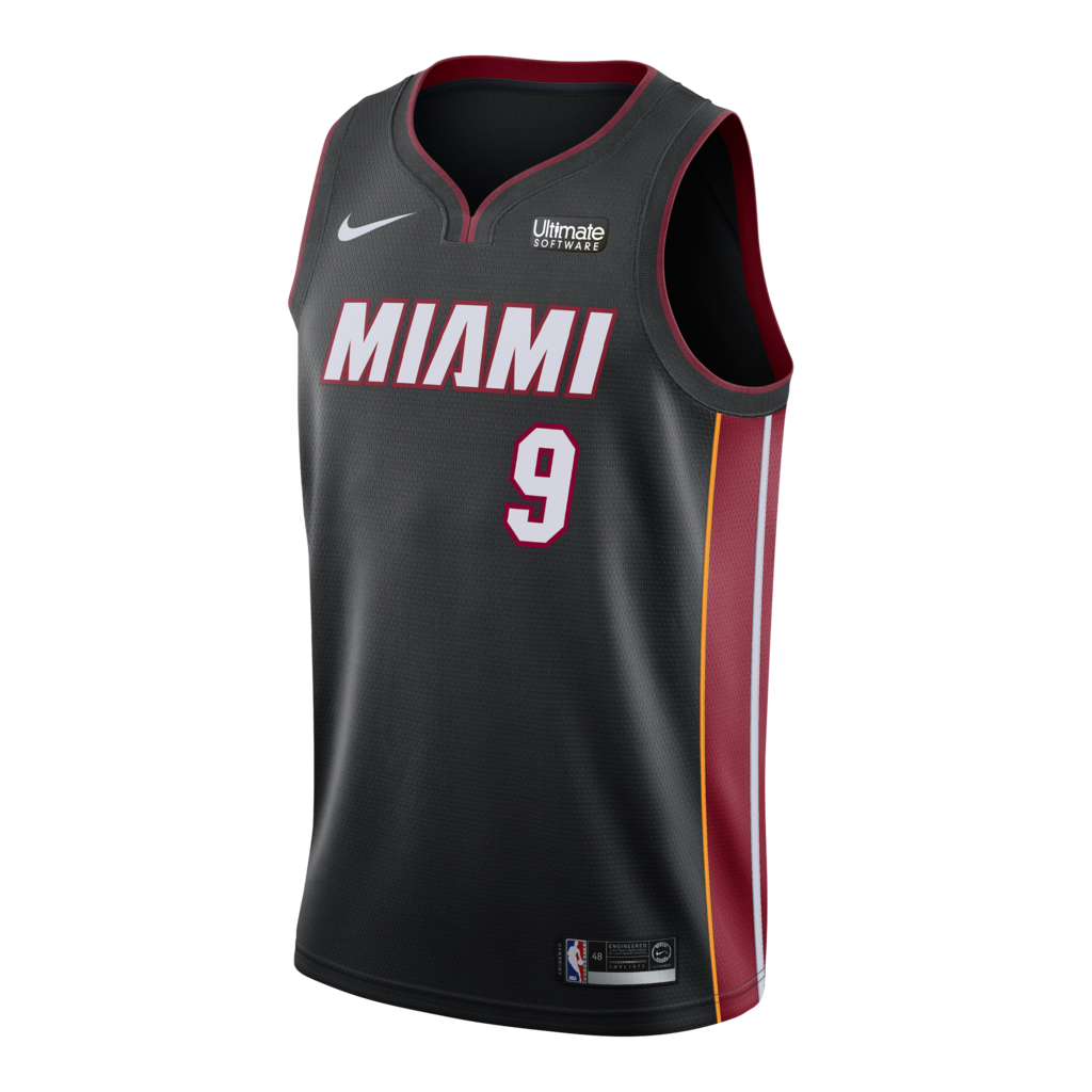 Kelly Olynyk Nike Miami Heat Icon Black Swingman Jersey  Black