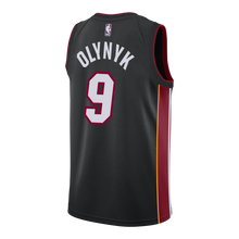 Load image into Gallery viewer, Kelly Olynyk Nike Miami Heat Icon Black Swingman Jersey  Black