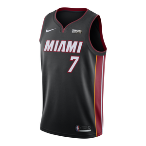 Goran Dragic Nike Miami Heat Icon Black Swingman Jersey  Black