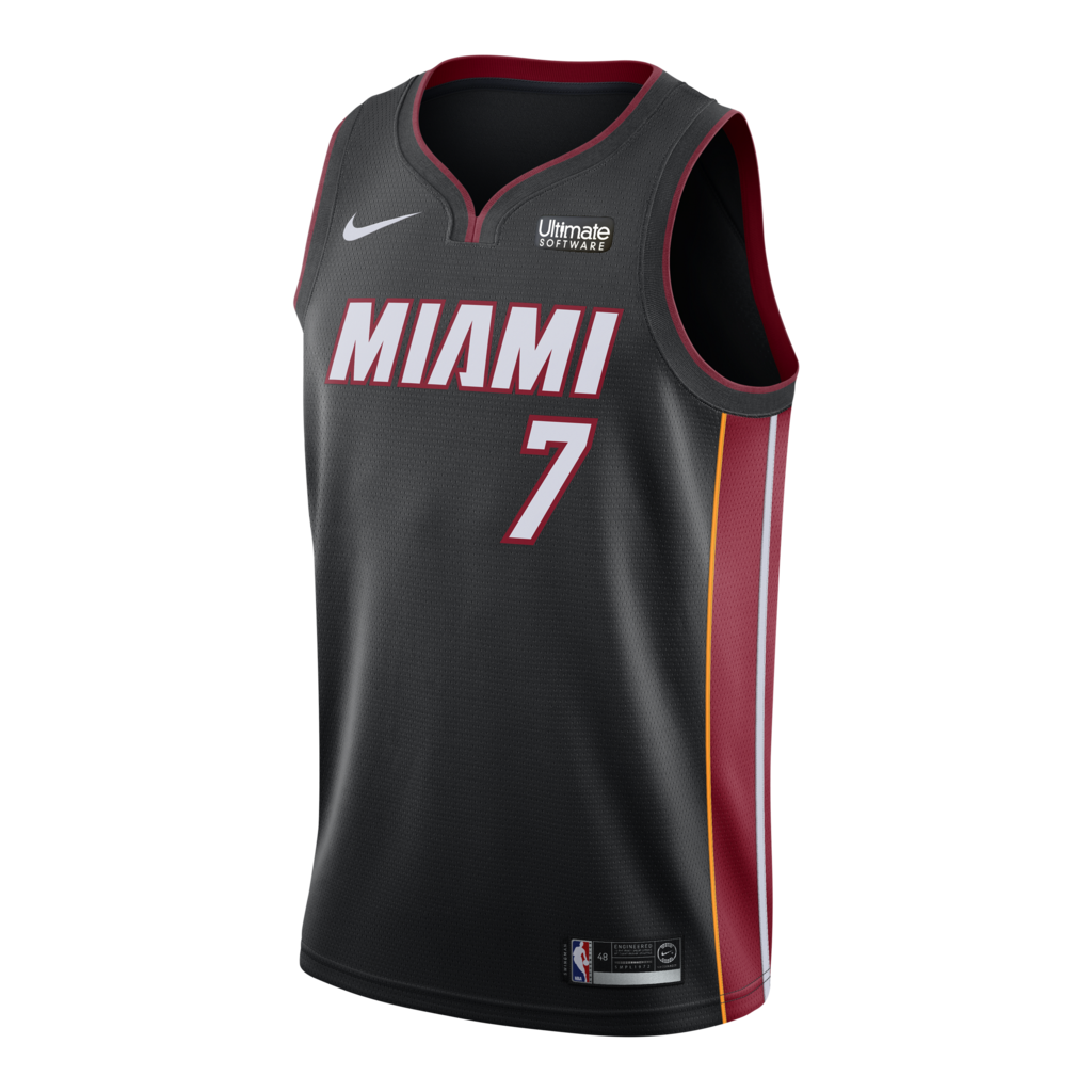 Goran Dragic Nike Miami Heat Icon Black Swingman Jersey  Black