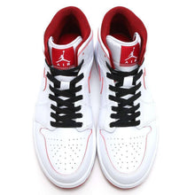 Load image into Gallery viewer, Nike Air Jordan 1 Mid White Red Shoes Basketball Men