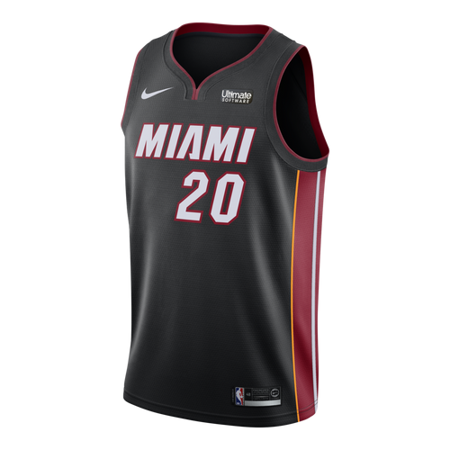 Justise Winslow Nike Miami Heat Icon Black Swingman Jersey  Black