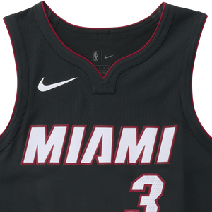 Dwyane Wade Nike Icon Black Authentic Jersey  Black