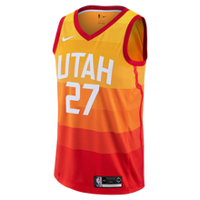 Load image into Gallery viewer, City Edition Swingman Jersey  MensApparelJerseys  Utah Jazz  Gobert Rudy  City Edition  Orange