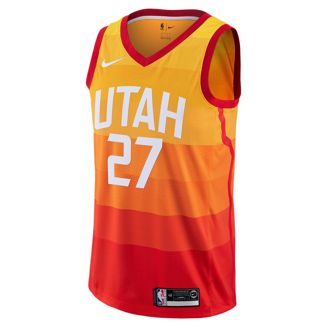 City Edition Swingman Jersey  MensApparelJerseys  Utah Jazz  Gobert Rudy  City Edition  Orange