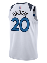 Load image into Gallery viewer, Minnesota Timberwolves Josh Okogie Association Swingman Jersey  White