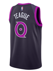 Minnesota Timberwolves City Edition Jeff Teague Swingman Jersey  Black