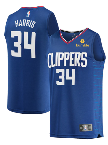 LA Clippers Tobias Harris Icon Jersey  Blue