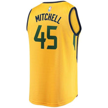 Load image into Gallery viewer, FastBreak Statement Replica Jersey  MensApparelJerseys  Utah Jazz  Mitchell Donovan  Gold