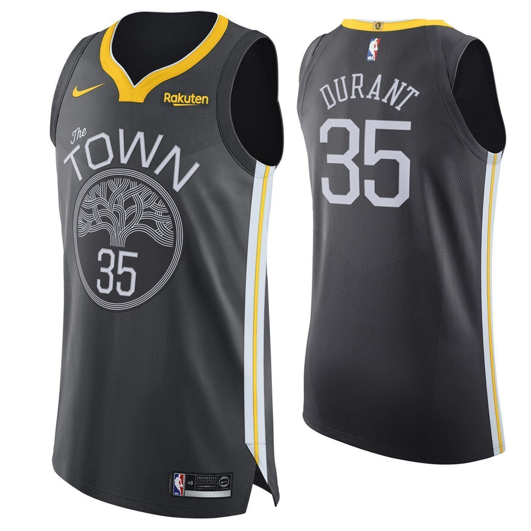Kevin Durant Golden State Warriors Authentic On Court Jersey  Grey