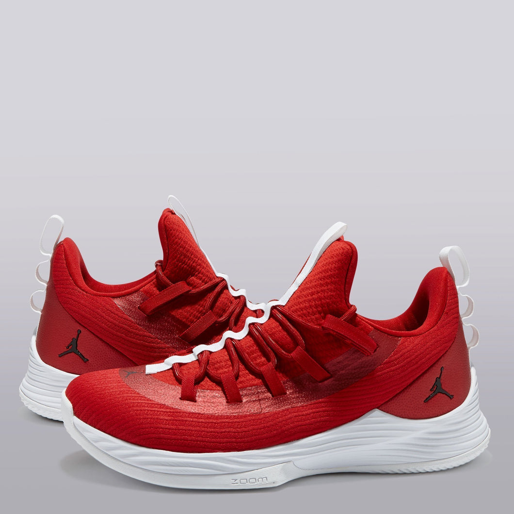 Jordan Ultra Fly 2 Low Basketball Shoe - Gym Red/black-white - Mens