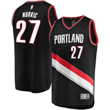 Load image into Gallery viewer, Jusuf Nurkic Black Portland Trail Blazers Fast Break Team Color Player Jersey  Icon Edition  Black