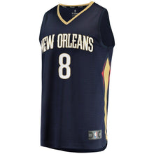 Load image into Gallery viewer, Men's Fanatics Branded Jahlil Okafor Navy New Orleans Pelicans Fast Break Replica Jersey – Icon Edition  Navy