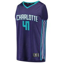 Load image into Gallery viewer, Men's Fanatics Branded Willy Hernangomez Purple Charlotte Hornets Fast Break Replica Player Jersey  Statement Edition  Purple