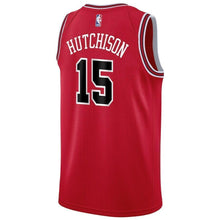 Load image into Gallery viewer, Men's Nike Chandler Hutchison Red Chicago Bulls Swingman Sponsor Patch Jersey – Icon Edition  Red