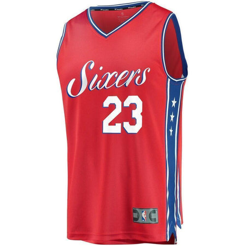 Jimmy Butler Philadelphia 7ers Fanatics Branded Fast Break Replica Jersey Red – Statement Edition  Red