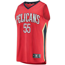 Load image into Gallery viewer, Men's Fanatics Branded E'Twaun Moore Red New Orleans Pelicans Fast Break Replica Player Jersey  Statement Edition  Red