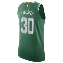 Load image into Gallery viewer, Men's Nike Guerschon Yabusele Green Boston Celtics Authentic Sponsor Patch Jersey – Icon Edition  Green