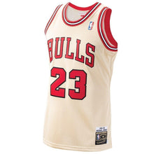Load image into Gallery viewer, Men's Mitchell &amp; Ness Michael Jordan Gold Chicago Bulls / Hardwood Classics Premium Gold Jersey  Pink
