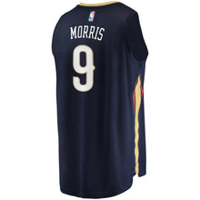 Load image into Gallery viewer, Men's Fanatics Branded Darius Morris Navy New Orleans Pelicans Fast Break Replica Jersey – Icon Edition  Navy