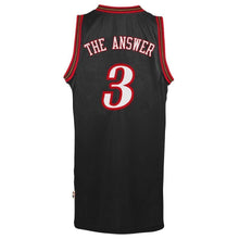 Load image into Gallery viewer, Adidas Allen Iverson Philadelphia 7ers The Answer Soul Swingman Nickname Jersey  Black