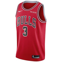 Load image into Gallery viewer, Men's Nike Shaquille Harrison Red Chicago Bulls Swingman Sponsor Patch Jersey – Icon Edition  Red